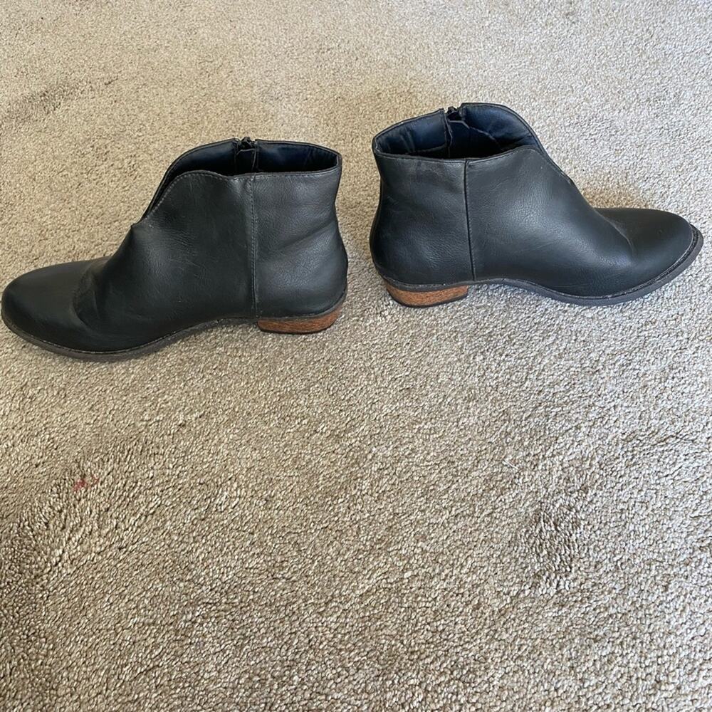 dirty laundry black zip up black booties women shoe size 7.5 - Picture 3 of 6